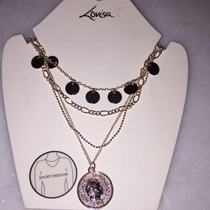 ⭐️ Dainty layered necklace super cute!